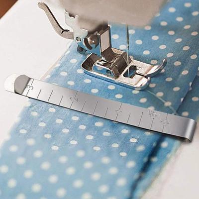 2pcs Sewing Fixed Ruler Stainless Steel Measurement Sewing Ruler Fabric Clip Metal Sewing Curly Edge Clip Sewing Clip