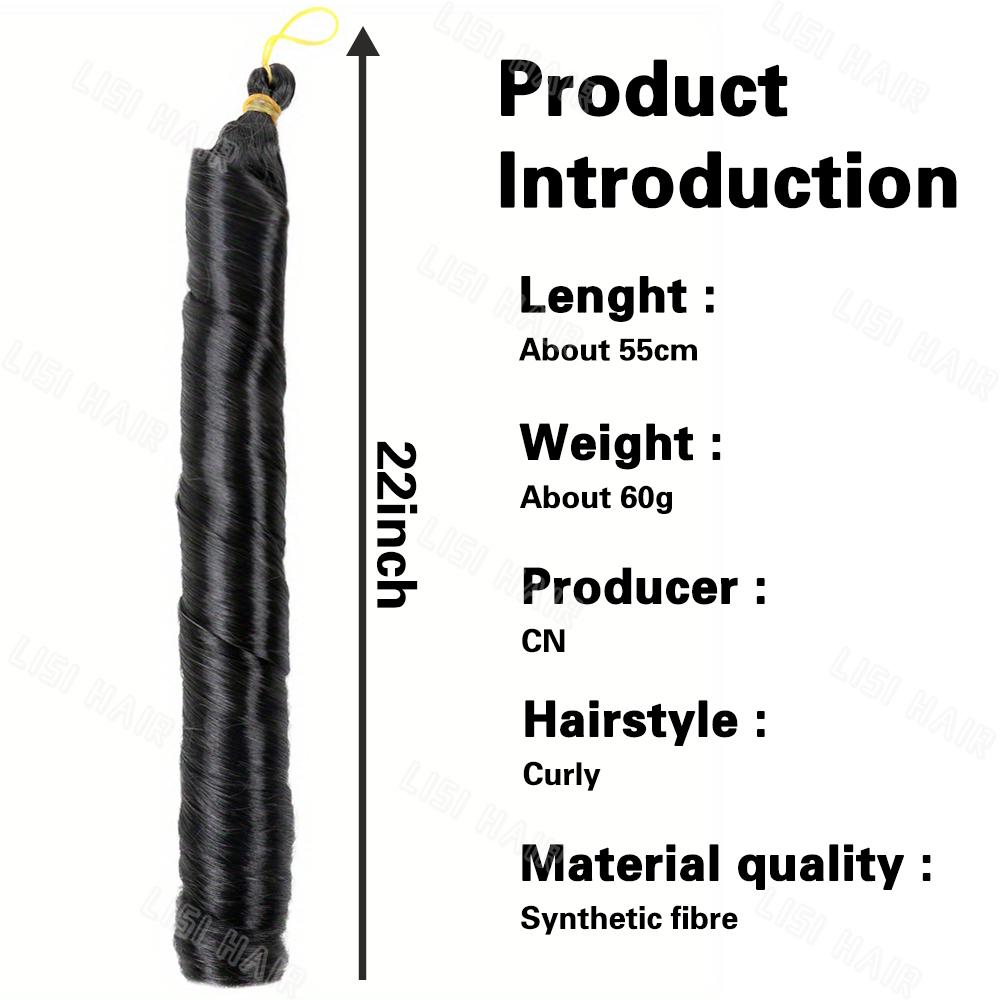 Synthetic Loose Braiding Hair Spiral Curls Crochet Hair Extensions Stretched French Curls Hair End Braids For Women