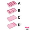 4 Pack Velvet Jewelry Organizers Featuring Multi-Section Display Board for Rings Earring Bracelet Necklaces Brooches and Watches