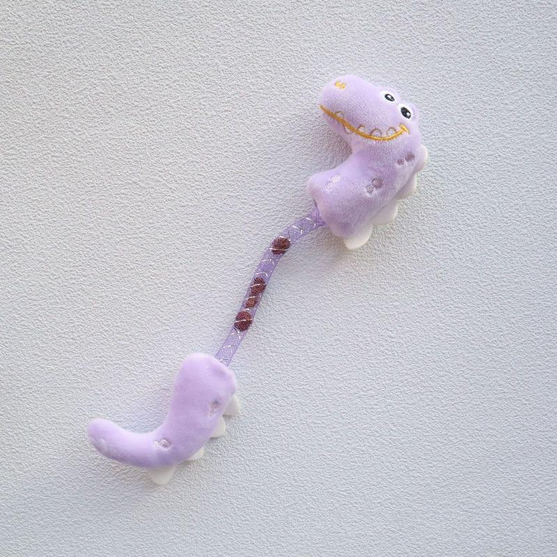 

Pet Toy Spring Small Dinosaur Cat Chew Toy Insect-like Fruit Pet Stress Relief Grinding Teeth Durable Toy фиолетовый
