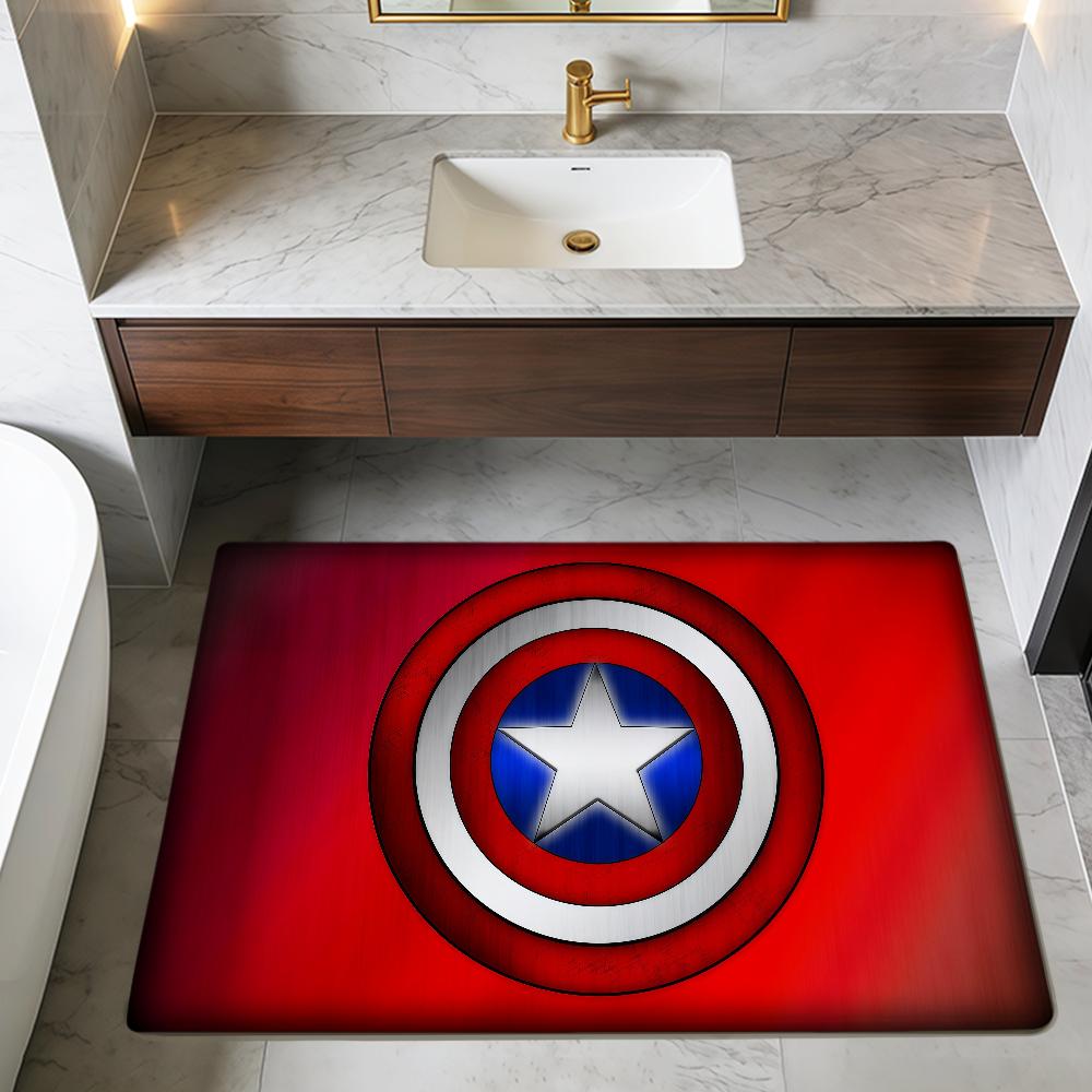 movie cool C-Captain A-America ML hogar Bedside Rug Kitchen Bath Floor Mat Hallway Balcony Carpet Entrance Doormat Decor Home