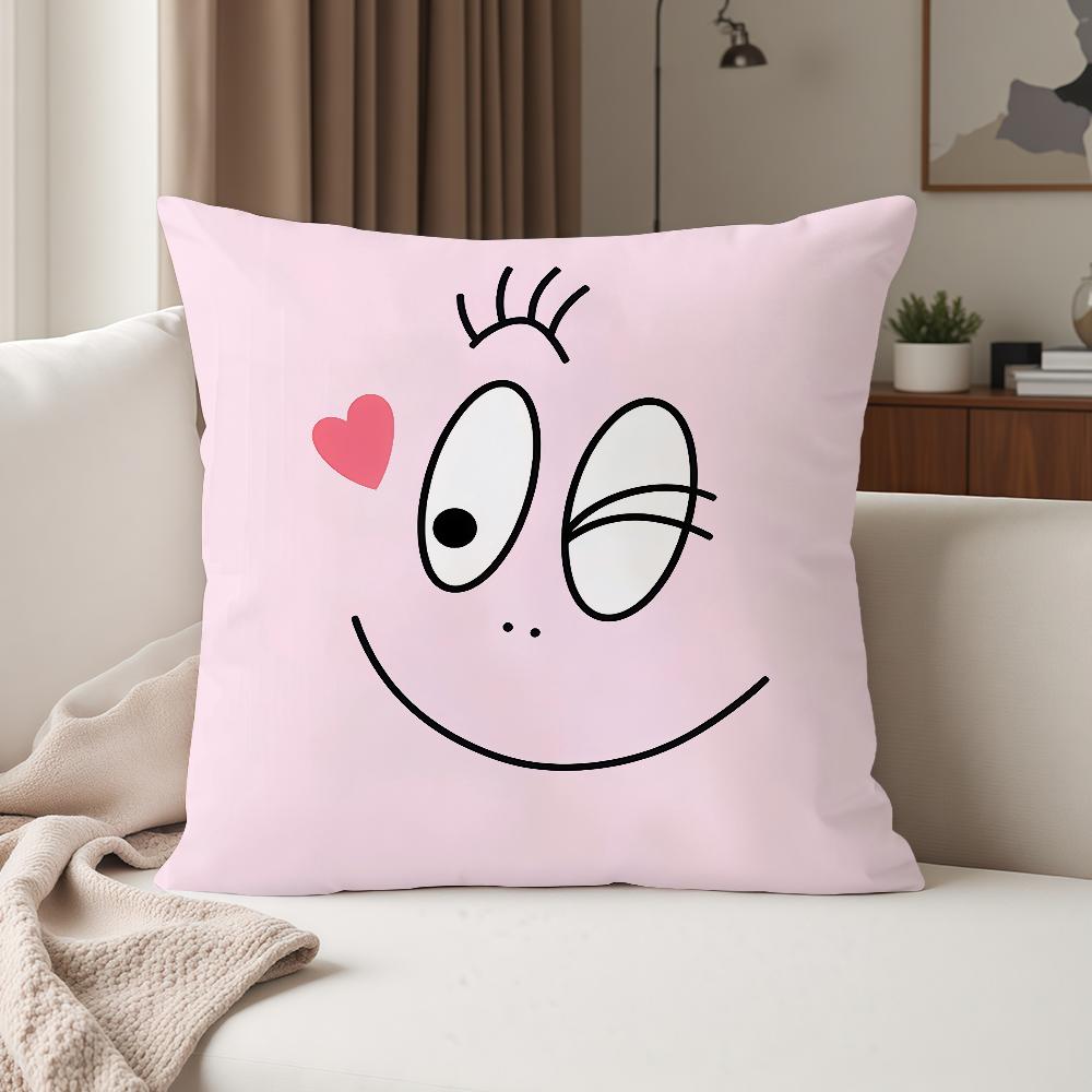 Anime BBarbapapa Pillow Case Suitable For Bedrooms Living Rooms Cars Home Decoration