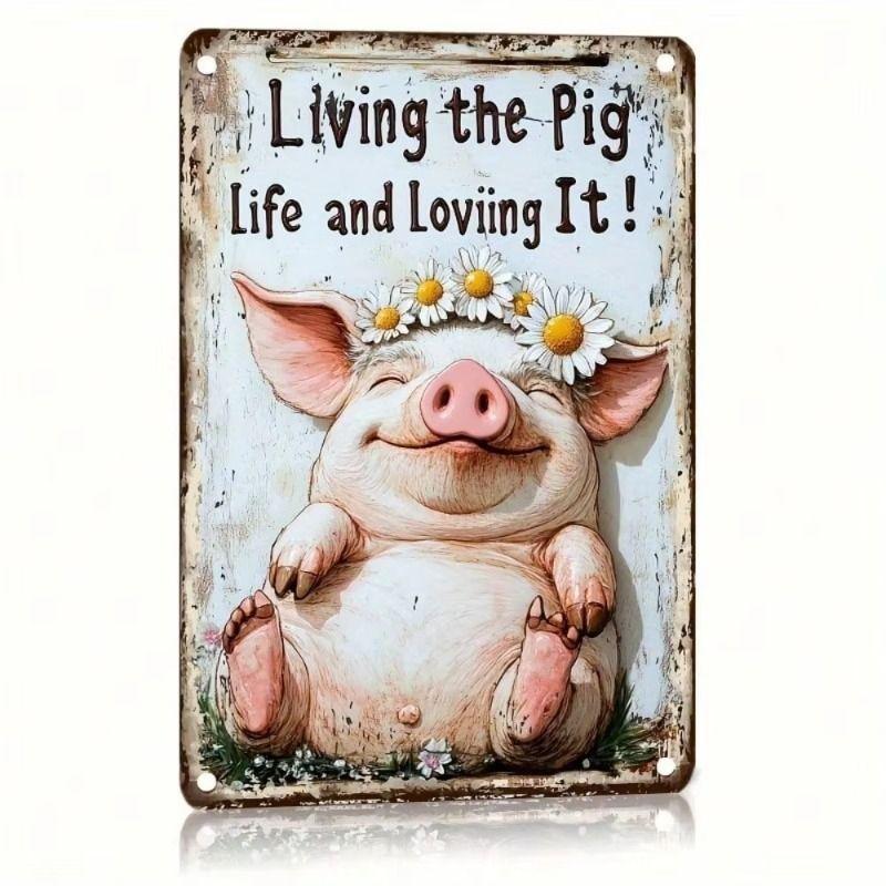 Retro Metal Sign Tin Poster Wall Art Home Decor for Living Room Balcony