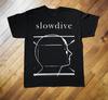 VTG SLOWDIVE Band Short Sleeve Cotton Black T Shirt UR588