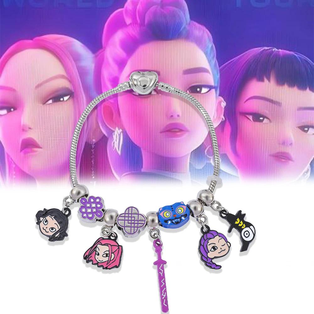 Chasseurs de démons Rumi Zoey Mira Corbeau Bracelet Mode Féminine Accessoires Fille Mignon Dessin Animé Anime Dérivé Bracelet Périphérique