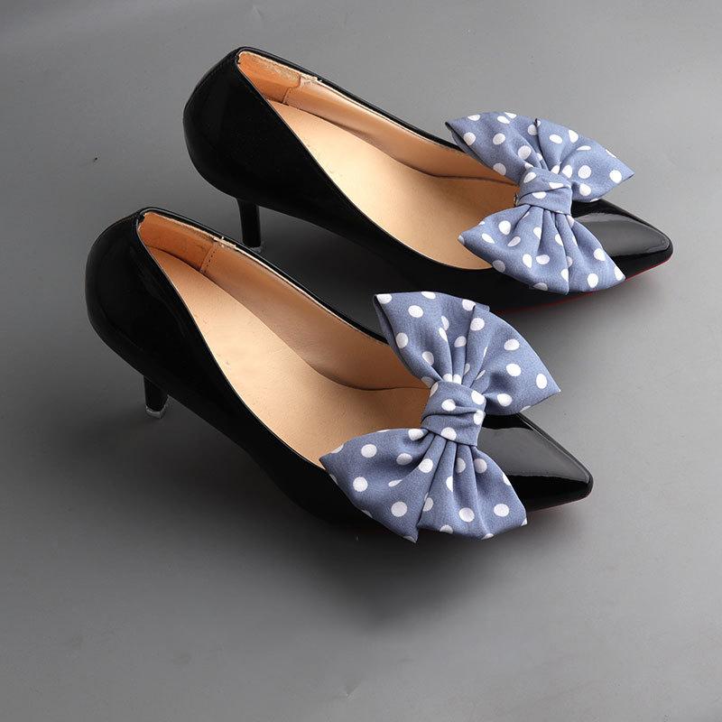 Detachable Bowknot Shoe Clips Decoration For Women High Heels Shoes Buckles Bridal Shoes Accessories