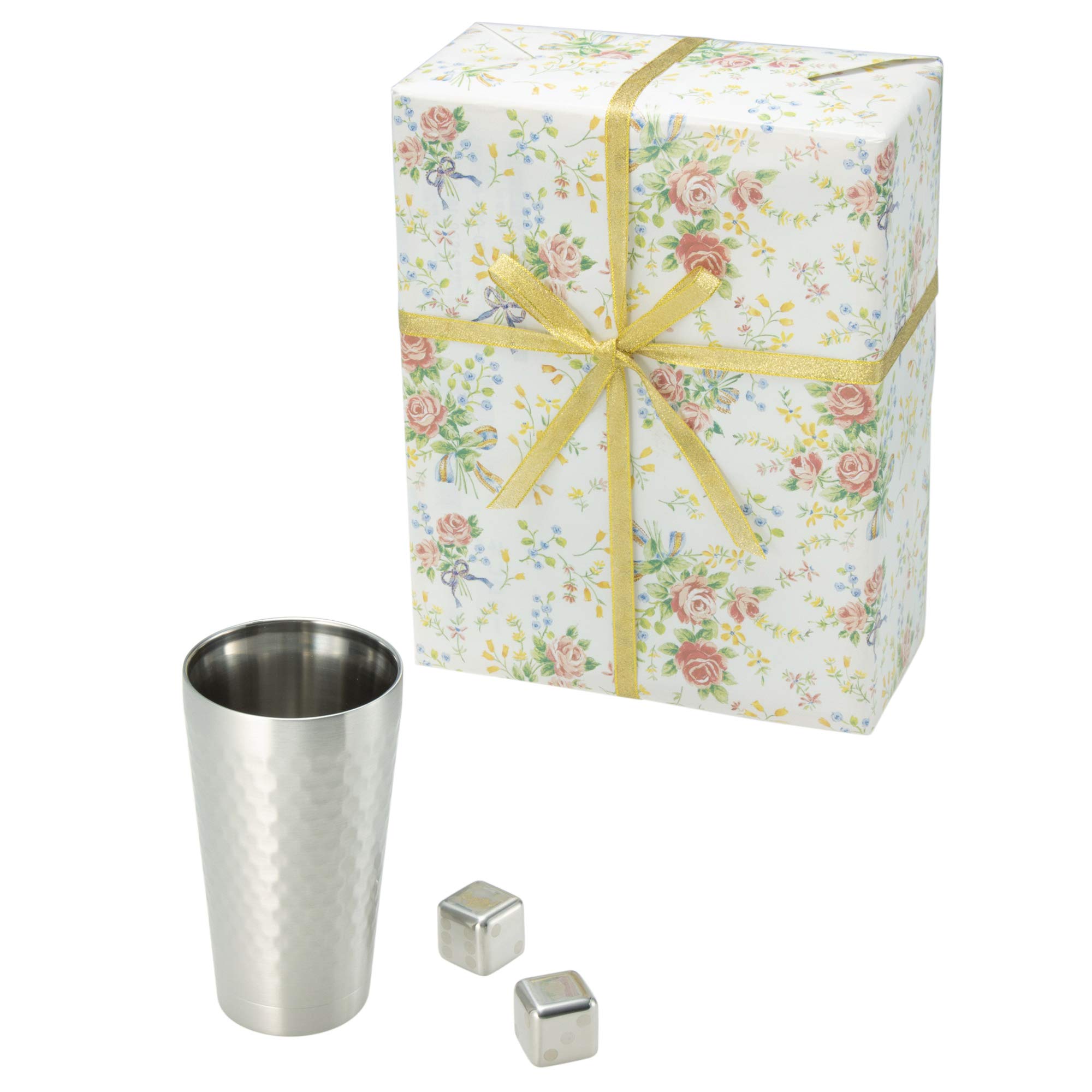 

in wrapping tumbler x height capacity 350 ice cubes x x height FROZEN CUBE 2P in rose [Wrapped paper] Tumbler, double-layered (diameter 7.5 13.7 cm,