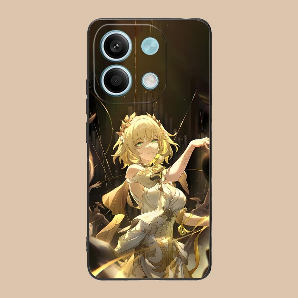 Honkai Star Rail Aglaea Phone Case for Xiaomi POCO M6 M5 M4 M3 X7 X6 X5 X4 X3 F6 F5 F4 Pro GT 5G Black Cover Pretty Luxury