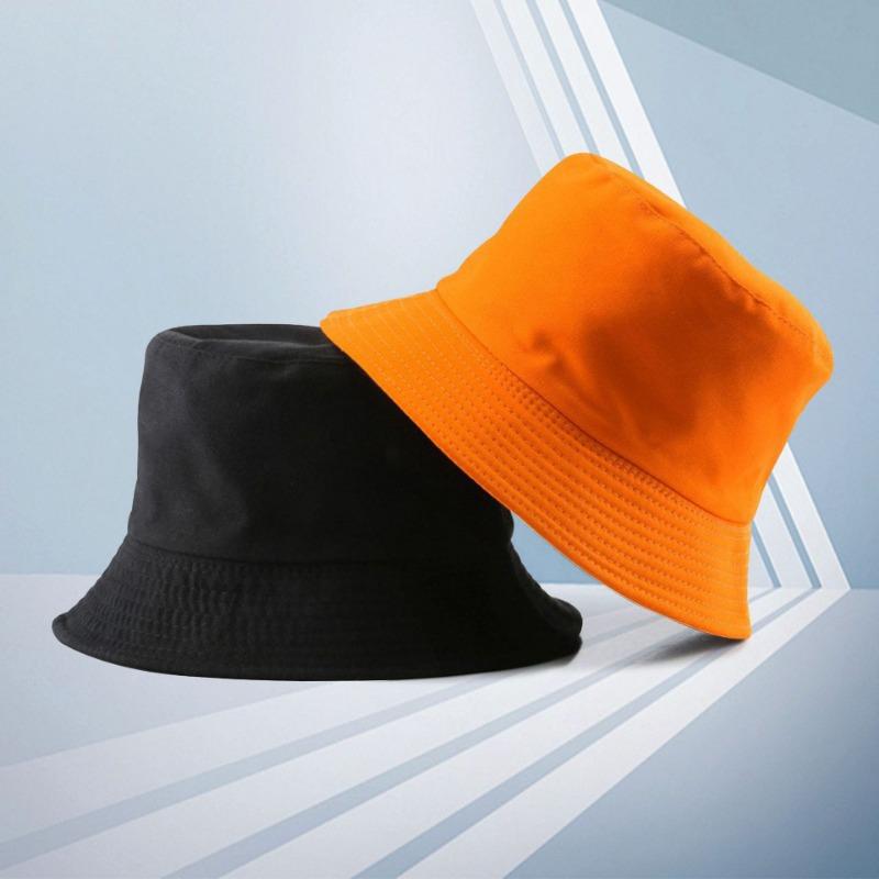 Double-sided Bucket Hat Embroidery Trendy Brand Street Hat Fashion Versatile Couple Sunshade Basin Hat Men