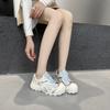 European Products Popular Thick-soled Ugly Cute Shoes Women's 2025 New Versatile Small Man Height Increase Casual Sports Shoes Trendy Shoes Fashion