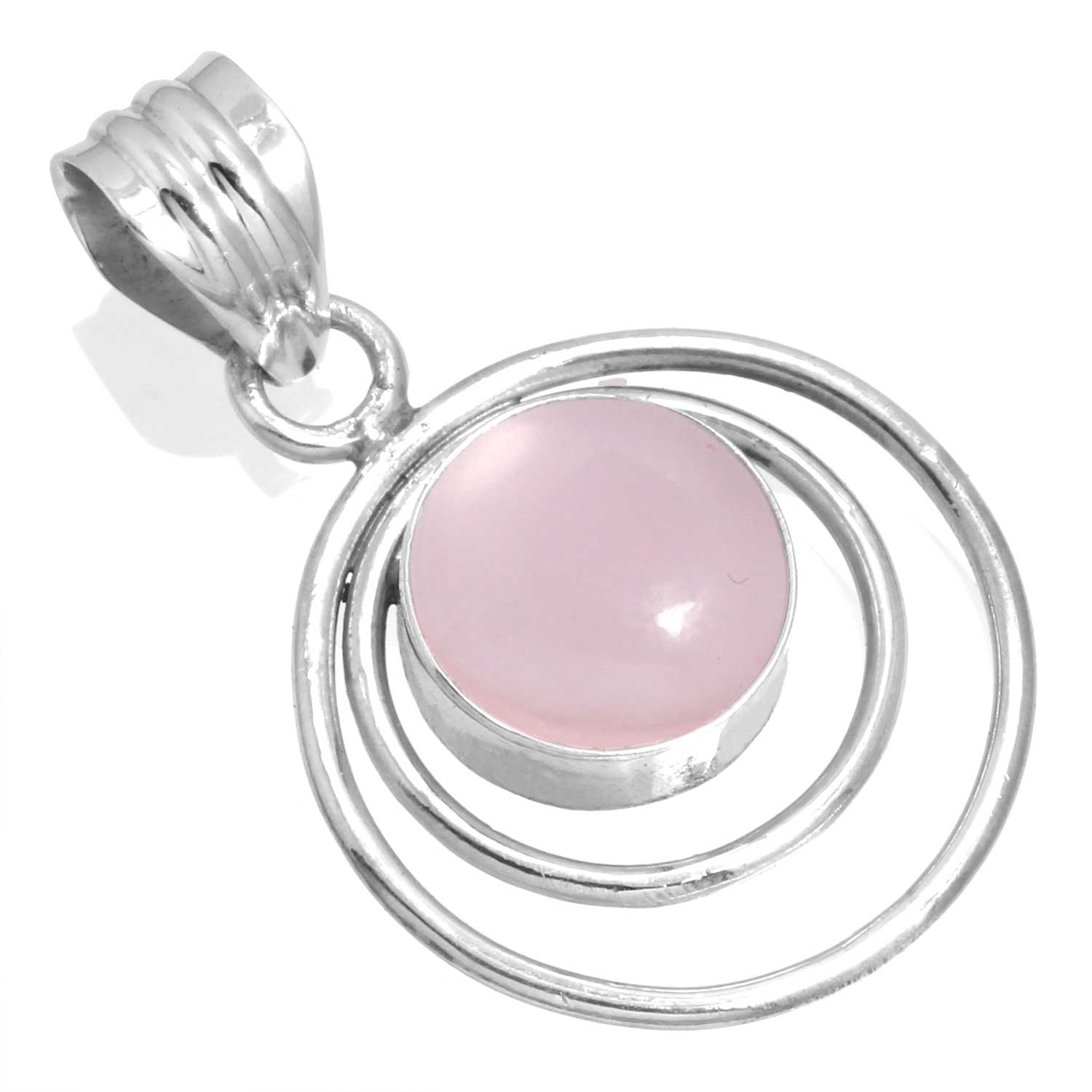 

Подвеска из стерлингового серебра 925 пробы, женская бижутерия ручной работы, подарок на День матери, малахит, лунный камень, розовый кварц, красный камень, дымчатый топаз, тигровый глаз, винтаж розовый кварц