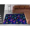Arcade Stars Bowling Alley Carpet 90s Arcade Retro Rug Non-Slip Home Theater Movie Room Floor Mat Gamer Room Décor Retro Gift
