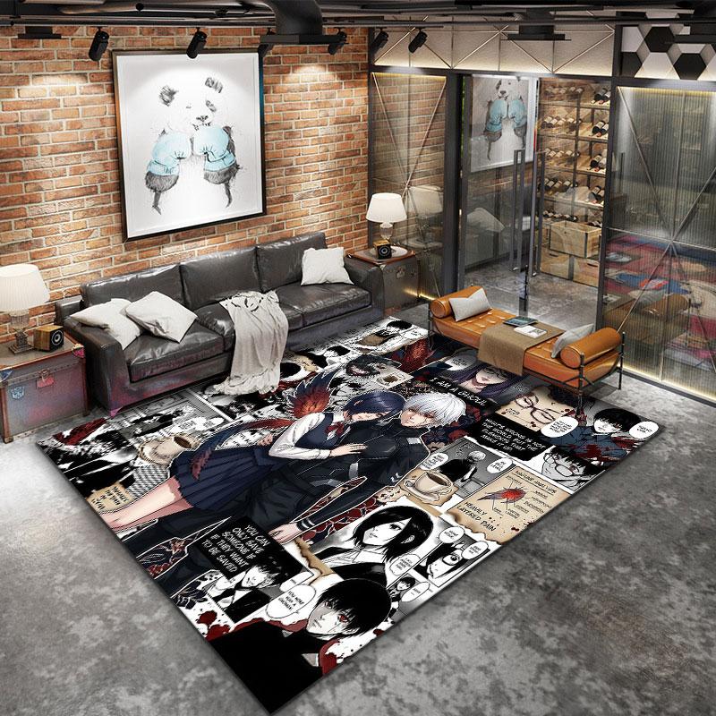 Tokyo Ghoul Carpet Rug For Living Room Bedroom Home Sofa Decoration Kids Play Nonslip Floor Mat