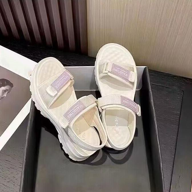 Sports Casual Shoes Thick Bottom Sandals Women's Summer Outwear Ladies Velcro Lightweight Sandals