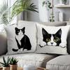 Cute Little Cate Home Cushion Covers Polyester Pillow Cover For Sofa Chair Bed Car Party Table Decoration