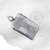 Key Key Smart Key with Small Item Card Pass Case Case, Pouch, Compatible, Reel, Storage, Compact, Case, Women's Chain, (Gold)