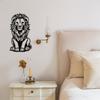 Wrought Iron Lion Head Wall Decor Farmhouse Rustic Metal Art Gift for Cabin Housewarming Halloween Christmas New Year