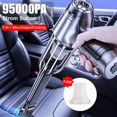95000Pa Drahtloser Auto-Staubsauger Starker Sog Handheld-Auto-Vakuum Home Car Dual-Use-Mini-Staubsauger Haushaltsgerät