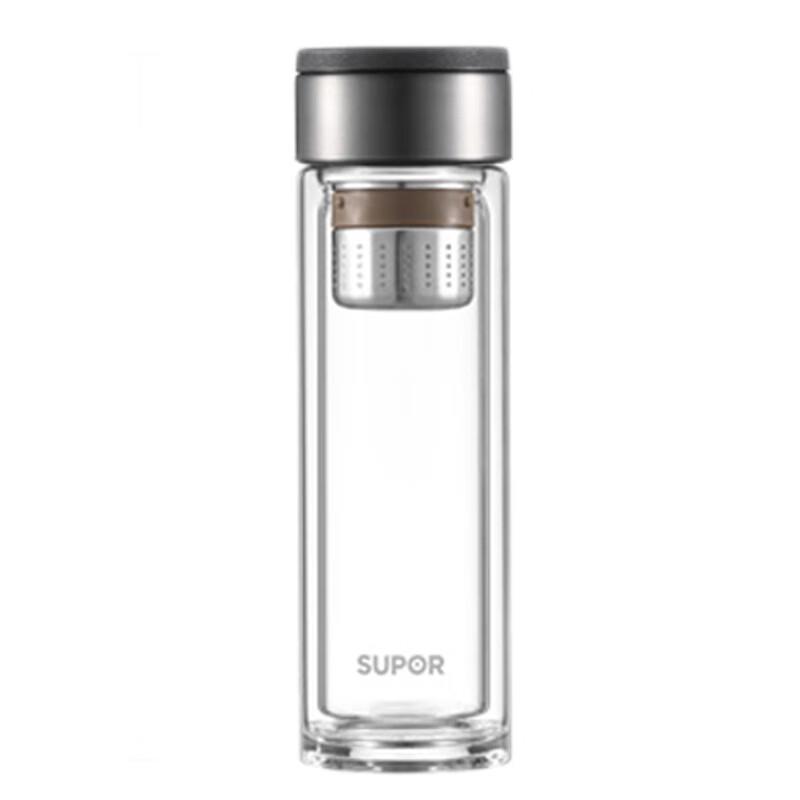 SUPOR Double-Wall Heat-Resistant Glass Tea Infuser Mug