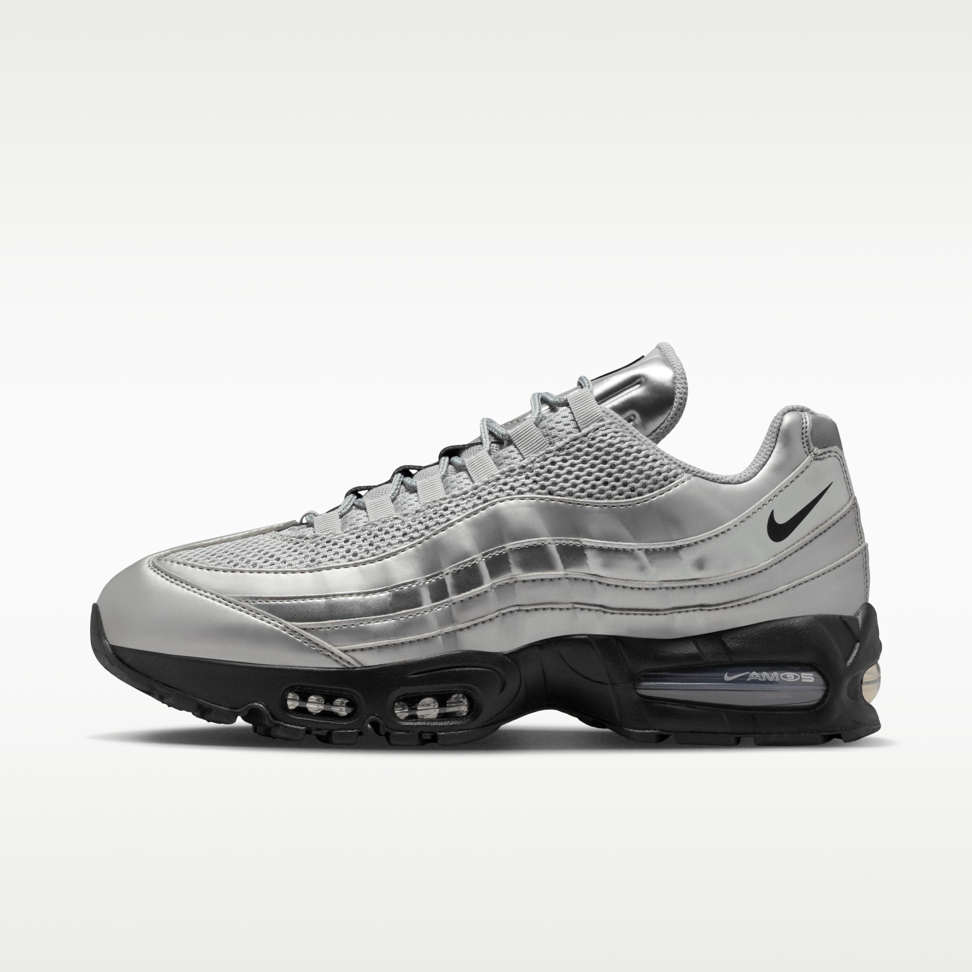 Nike Air Max 95 SE Big Bubble Total 90 Металлический Серебристый 41