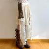 2026 Spring Lace Asymmetrical Skirt Fairycore Holiday Women Y2K Clothes High Waist Fashion Cute Mid Skirts Retro Aesthetic Lady