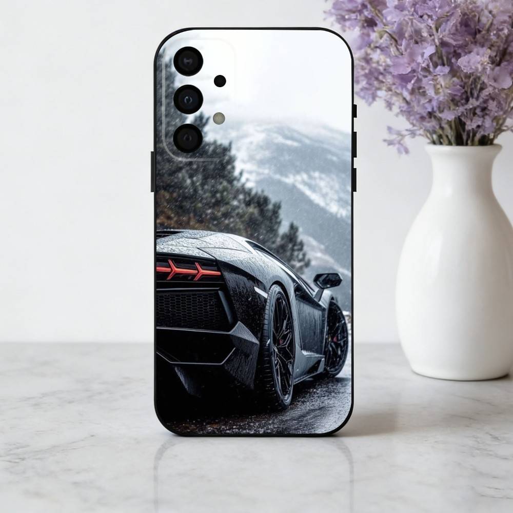 Speed Sport Blitz Sprint Car Phone Case For Samsung Galaxy A73,A72,A71,A70,A53,A52,A51,Soft Silicone Black Cover