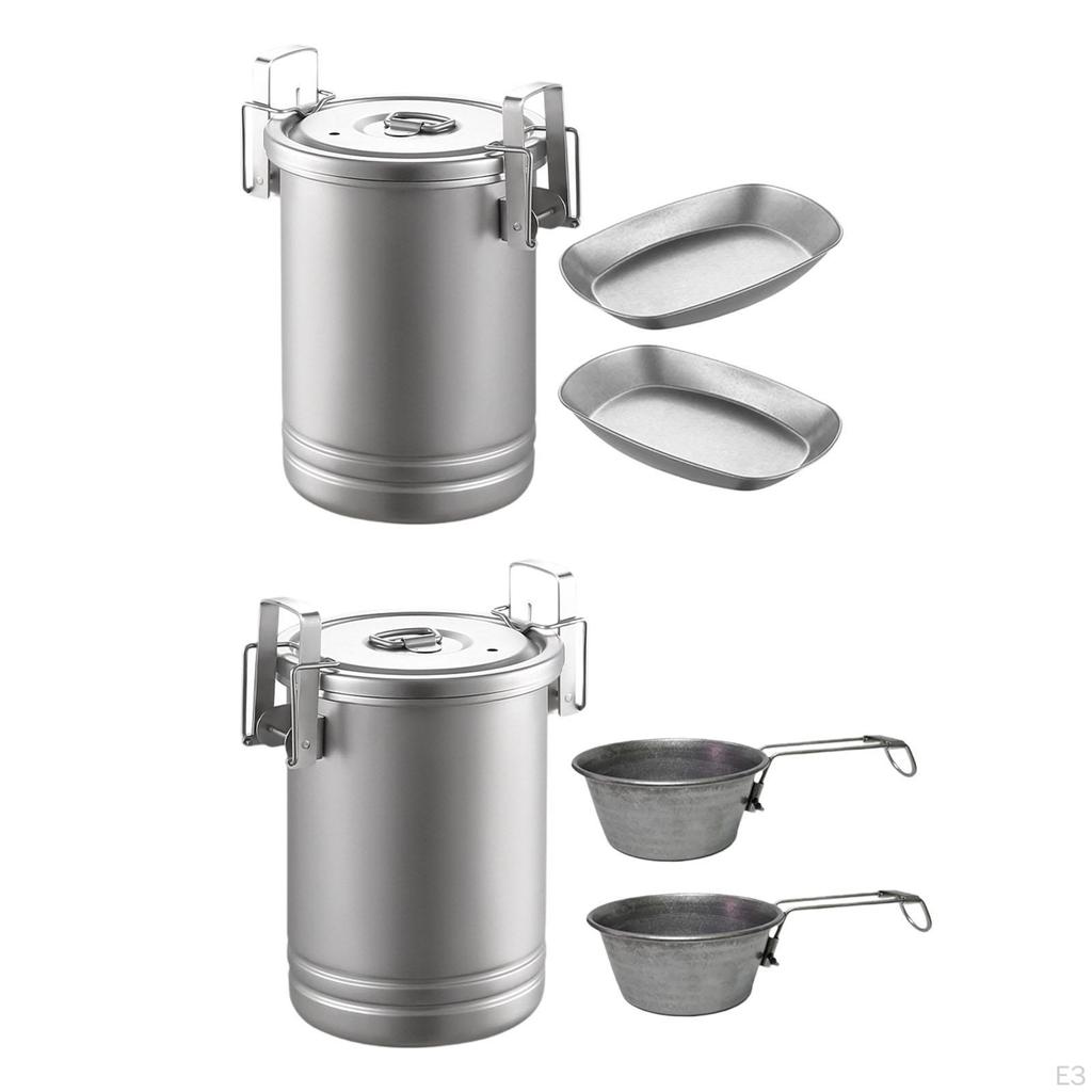 Stainless Steel Camping Cookware Set for Outdoor Adventures