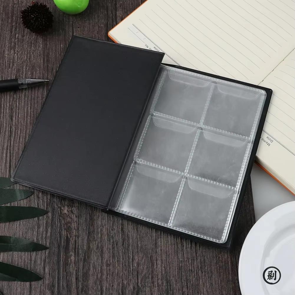 60 Pockets Artificial PU Leather Commemorative Coins Collection Album Book Collecting Money Organizer Storage Bags Storage Book