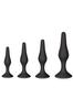 Set of 4 Black Anal Pleasure Plugs Cc5700900010