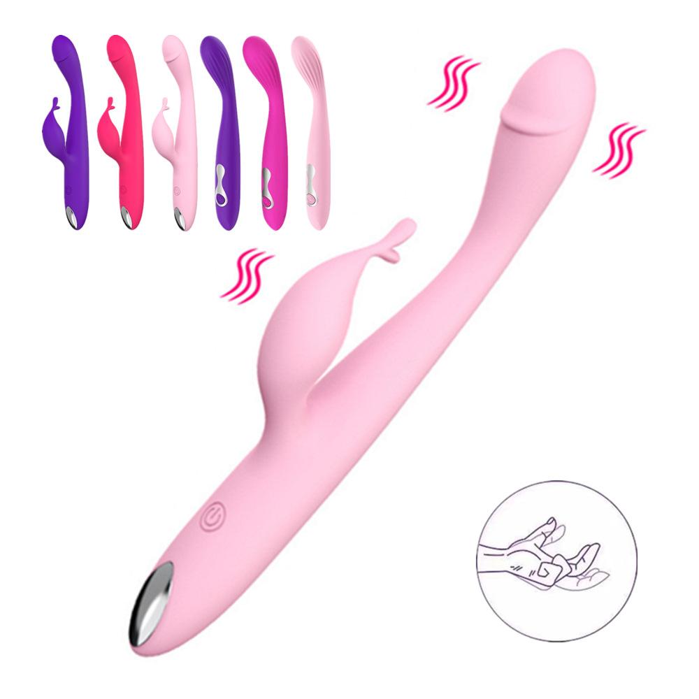 Shirley Charging Double G-Spot Vibrator Series Female Masturbation Massage Vibrating Spear Adult Supplies
