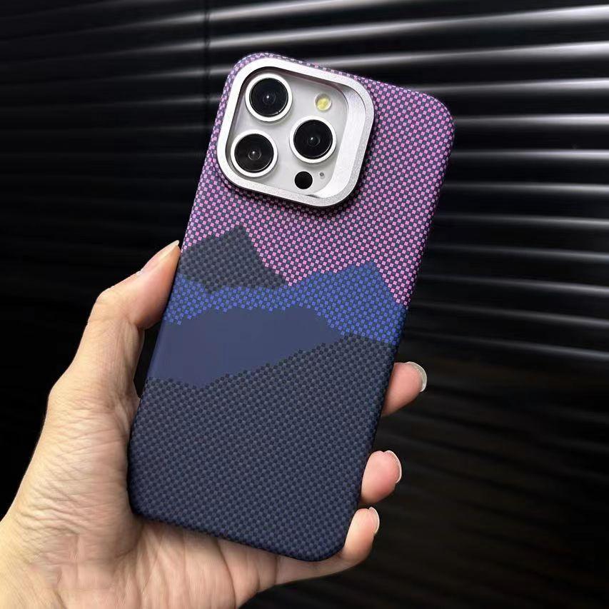 

iPhone 16 Pro Max Gaoshan Starry Sky Kevlar Magnetic Case - Drop-proof PC Protection for Apple 15 13 PRO