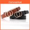 Ladies Fashion Pu Leather Waist Belt With Alloy Buckle For Daily And Formal Looks