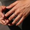 MODIAN D Moissanite Ring 925 Silver Fashion Water Drop Lab Diamond Adjustable Finger Ring For Women Fine Jewelry