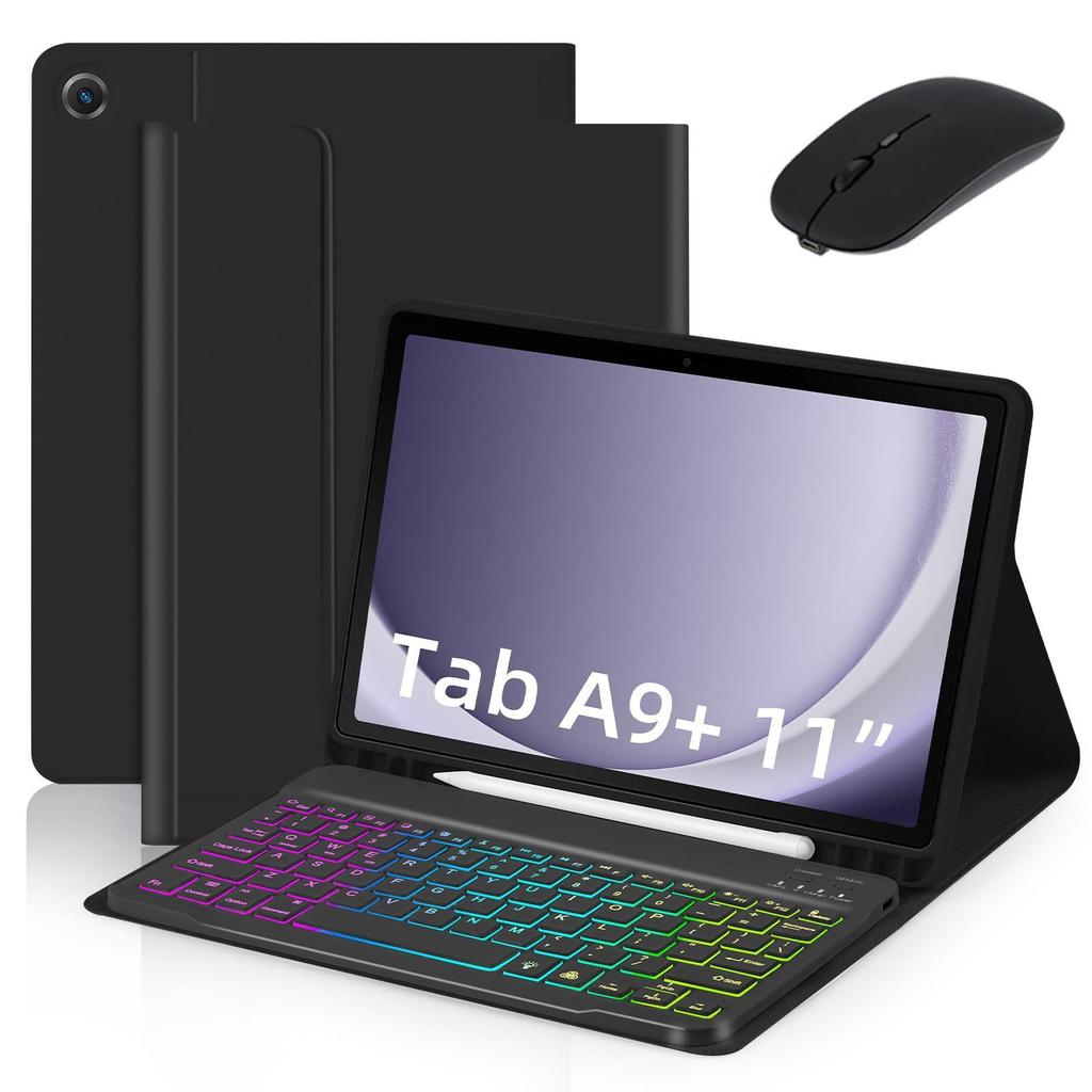 Bluetooth Keyboard Protective Leather Case for Samsung Tab A9+ & A11+ 11-inch S9FE A8
