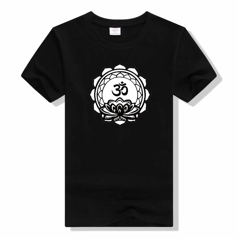Lotus Buddhist Meditation Relaxation Print Women Tshirt C... M