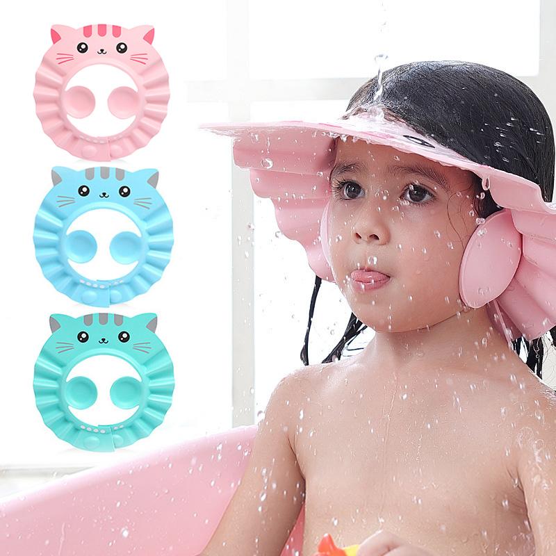 Cuffia Per Shampoo Neonati | Visiera Protettiva Per Lavare I Capelli | Regolabile E Morbida In Silicone | Antiacqua Per Orecchie