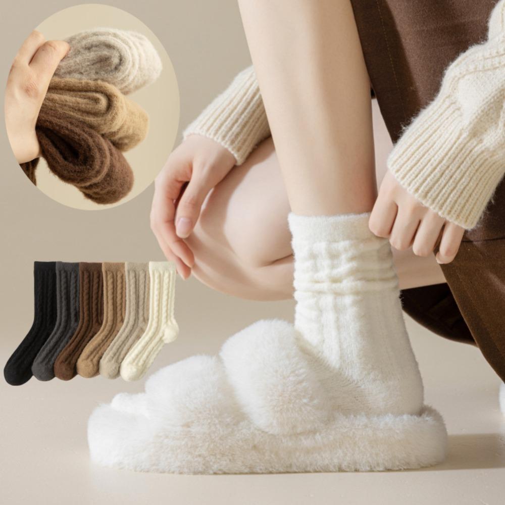 Thicken Winter Socks Keep Warm Plush Socks Comfortable Warm Cashmere Socks Winter