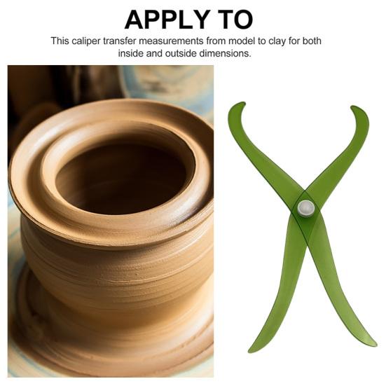 Lenktos kojelės keramikos molio apkaba Nešiojama Didelio patvarumo Akrilinė Keraminė Matavimo Molio Drožybos Formavimo Skulptūros Modeliavimo Keramikos Įrankiai