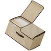 Foldable Fabric Storage Box With Breathable Nonwoven Design Large Capacity Multi Compartment Organizer For Home Clothes Organization