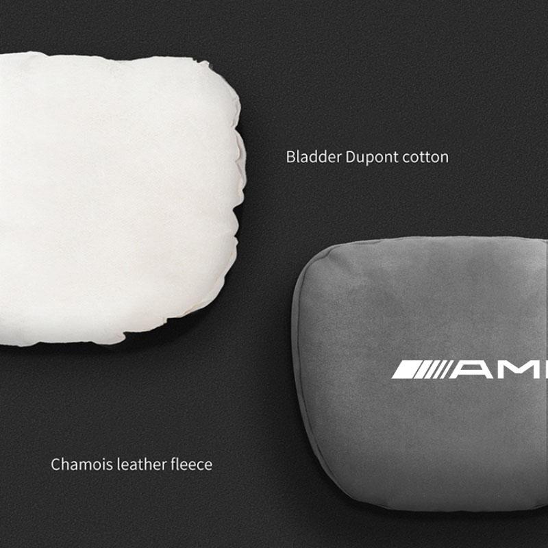 EKR2  For Mercedes Benz W205 W177 W212 W213 W221 W220 W176 ML GT AMG Car Headrest Neck Support Seat Lumbar Cushion Soft Neck Pillow