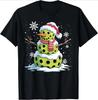 Christmas Hat SnowUnisex Fun Pickle Ball Christmas Tshirt Womens Street Style Shortsleeved Clothing Women Clothing Fashion