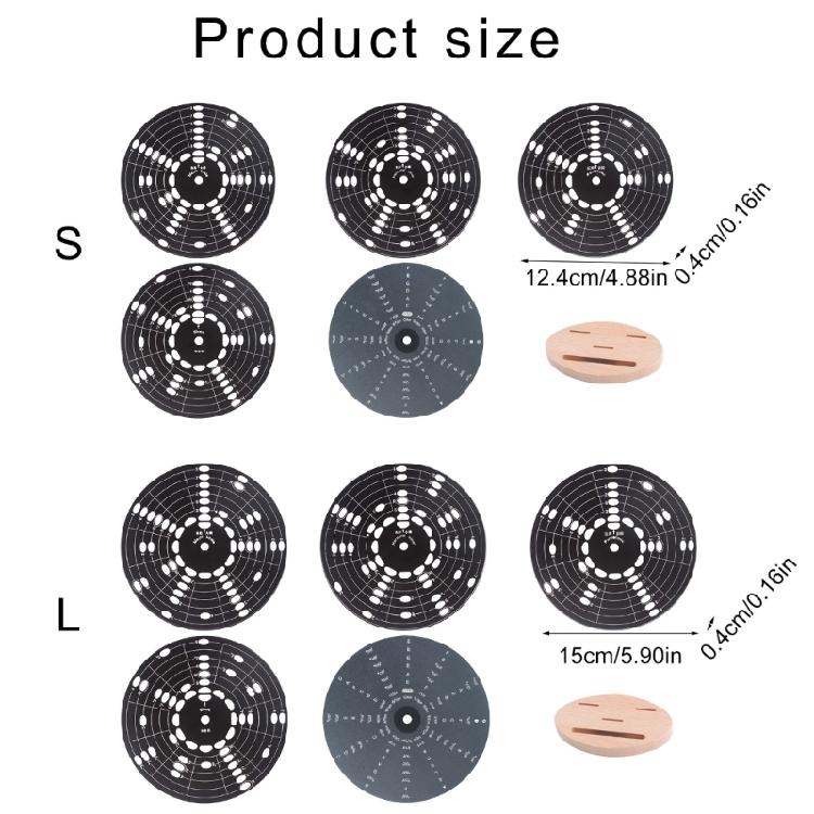 Multifuntional Guitar Scale Reference Tool Guitar Scale Wheel Circle of Fifths Wheel Aluminum Alloy Texture Music Tool