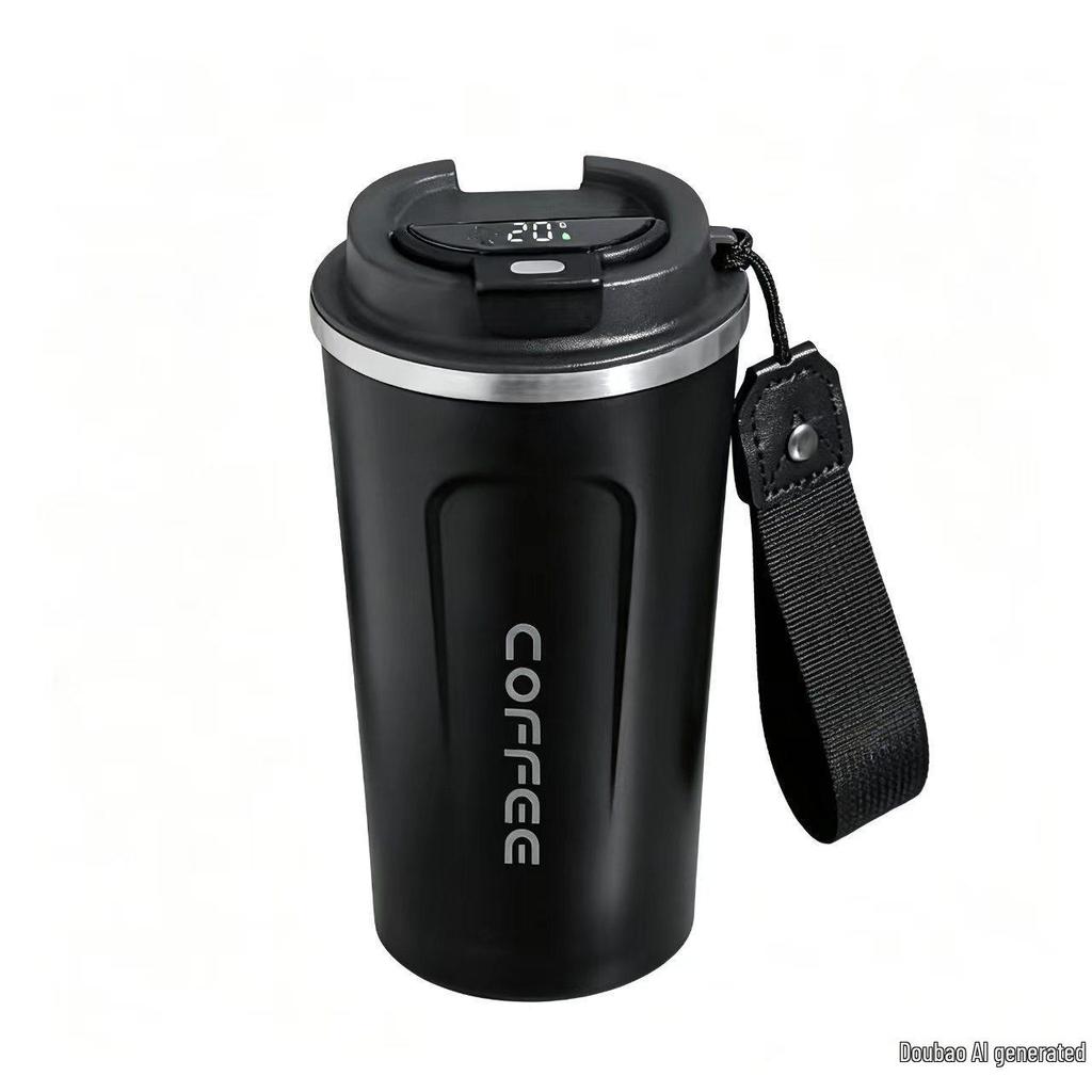 316 Stainless Steel Smart Display Insulated Coffee Mug, Large Capacity with Custom Logo