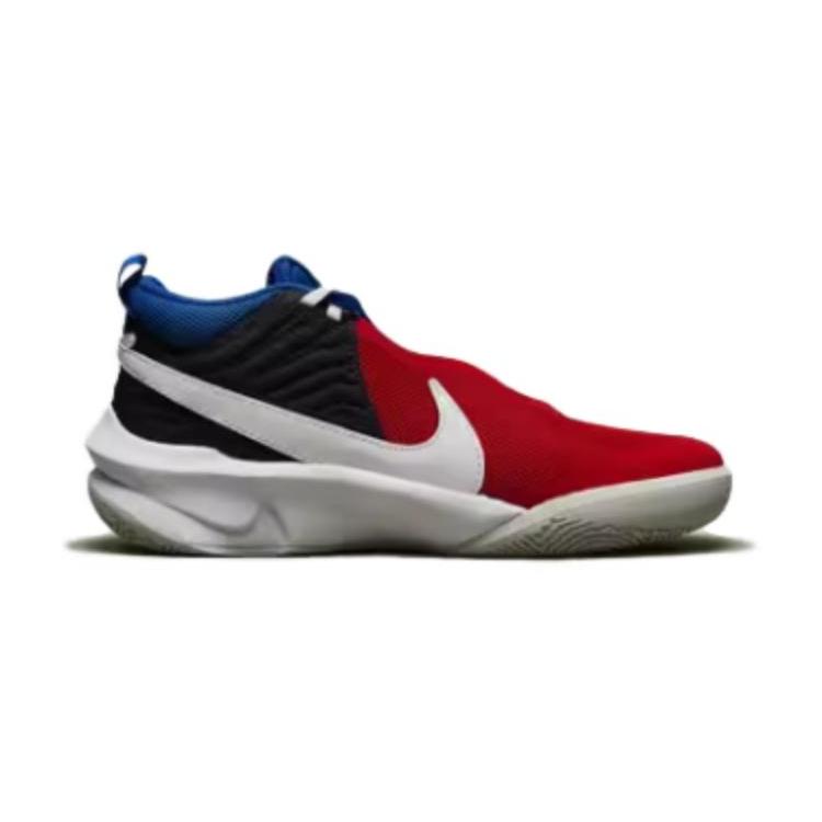 Nike Team Hustle D 10 Cushioning, Wear Resistant Mid top Children's Basketball Shoes CW6735-005