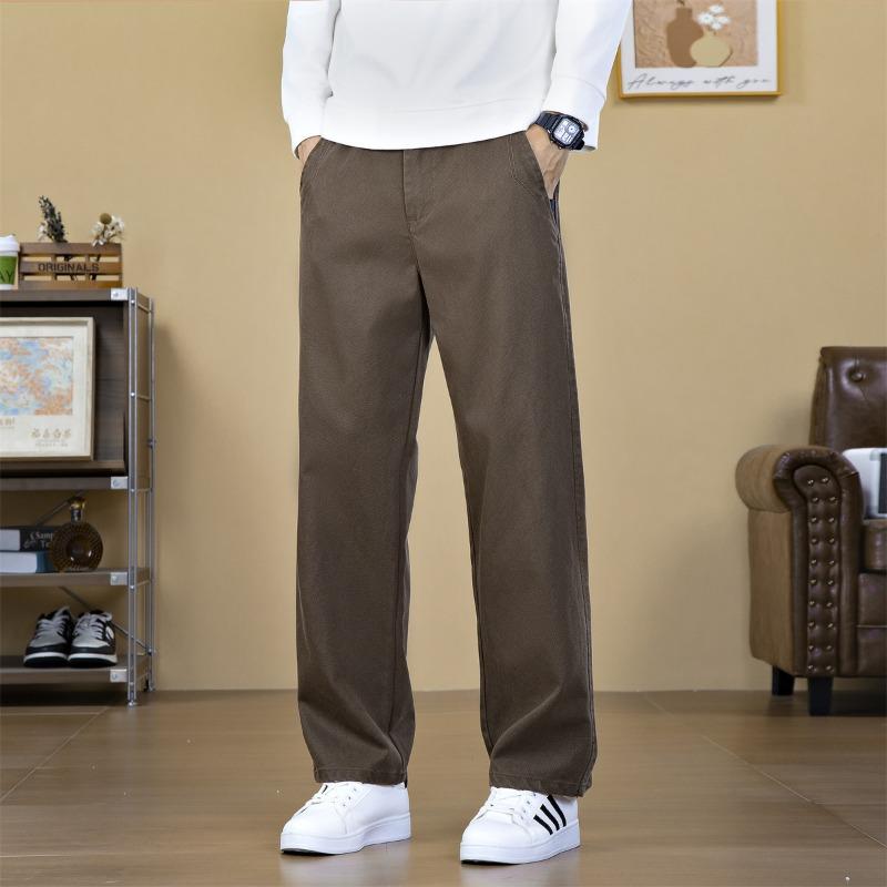 

Мужские осенне-зимние новые мужские повседневные брюки свободные деловые прямые зауженные брюки модные универсальные брюки мужские 38