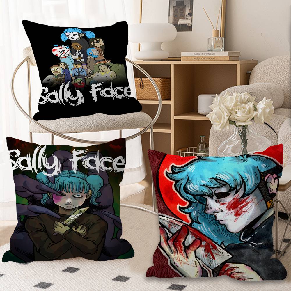 Game S-Sally F-Face Personalized Pillow Dust Cover Bedroom Kids Party Decoration Pillowcase Birthday Children Gift