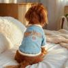 PETCIRCLE Spring Denim Baseball Hoodie for Dogs