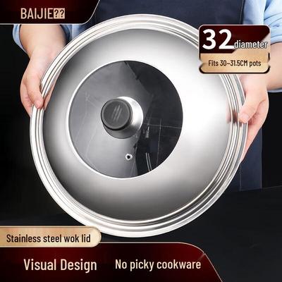 Baijie Stainless Steel Visible Pot Lid