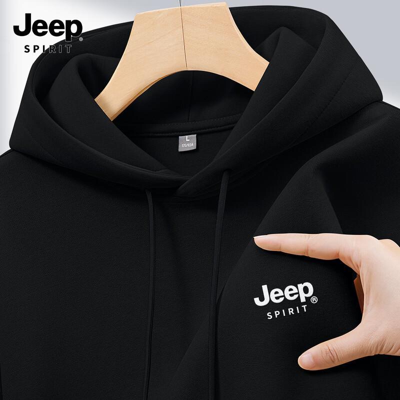 Мужское худи JEEP SPIRIT из плотного материала с логотипом 2XL
