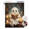 Halloween Pearl Painting Kit Cute Spirit Reading Book Handmade DIY Home Decoration Painting
